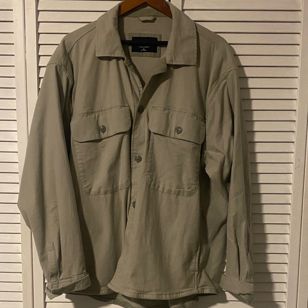 Abercrombie & Fitch Men's Olive Shirt Jacket